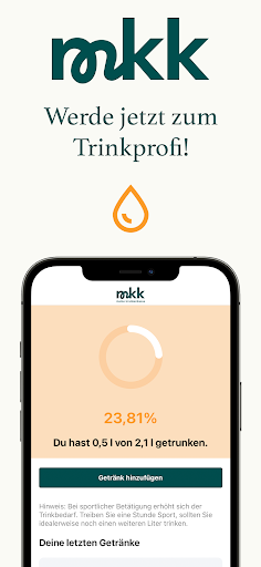 Android application mkk Trinkprofi screenshort