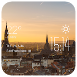 Aachen weather widget/clock icon