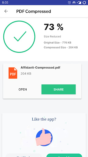 Compress PDF Screen 3