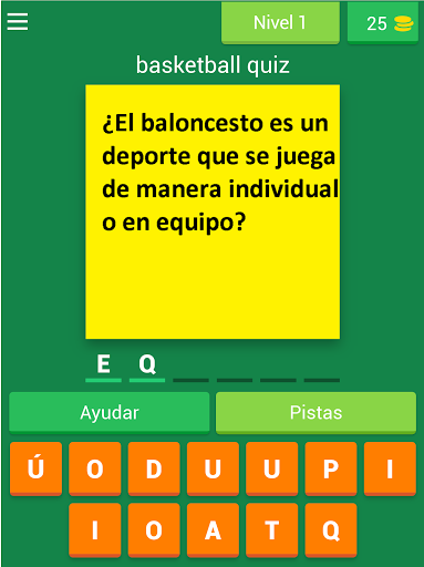 Baloncesto  Quizizz 2021