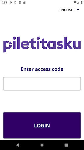 Android application Piletitasku tickets scanner screenshort