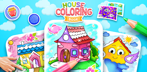 Glitter House coloring for kid Mod Vô Hạn Tài Nguyên v2.5