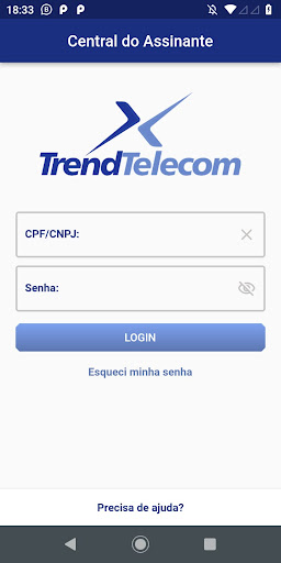 Android application Trend Telecom screenshort