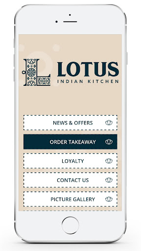 Android application Lotus Indian Kitchen screenshort