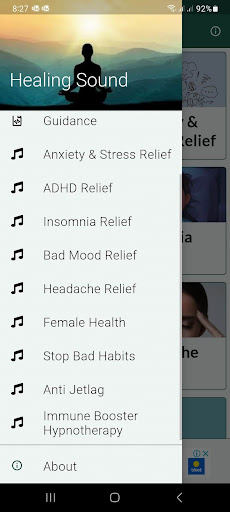 Android application Healing Sound for Your Soul screenshort