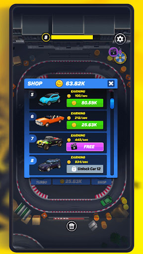 Android application Merge Car: Merge Level Up Race screenshort