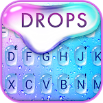 Cover Image of डाउनलोड Colorful Raindrops Water Keybo  APK