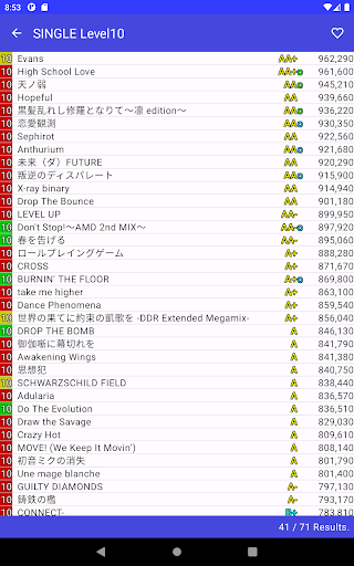 DDR Score Tracker Screen 3