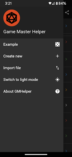 Android application Game Master Helper screenshort