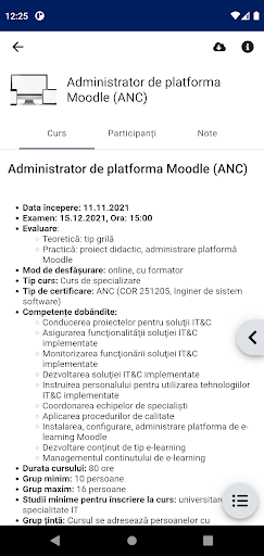 eLearning UOradea Screen 3