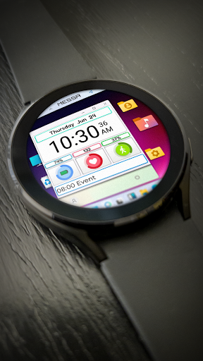 Android application Messa Watch Face WN11 Digital screenshort