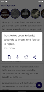Captura de Pantalla 3 Trust Quotes and Sayings android