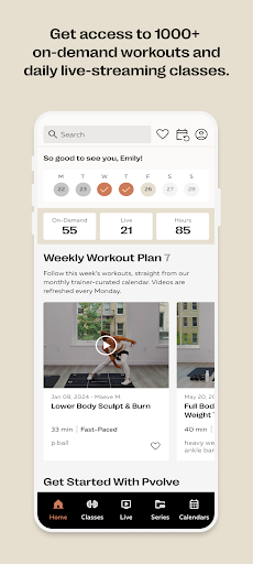 Screenshot of Pvolve