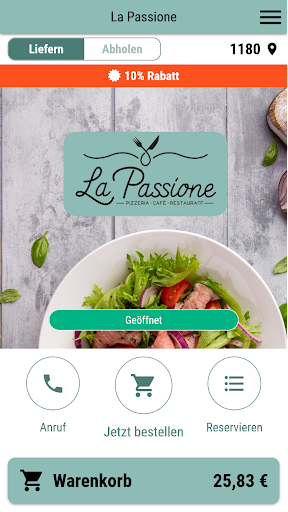 Android application La Passione screenshort
