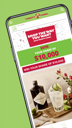 Android application Thirsty Camel WA screenshort