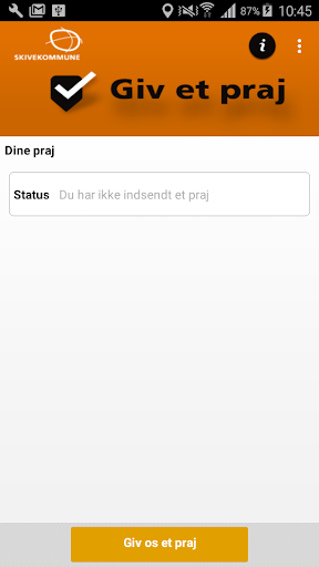 Android application Giv et praj - Skive Kommune screenshort