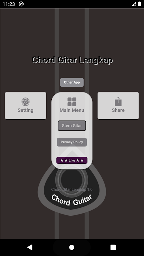 Android application Chord Kunci Gitar Lengkap screenshort