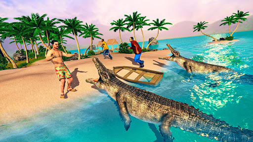 jeux de simulateur d'attaque de crocodile faim  captures d'écran 2