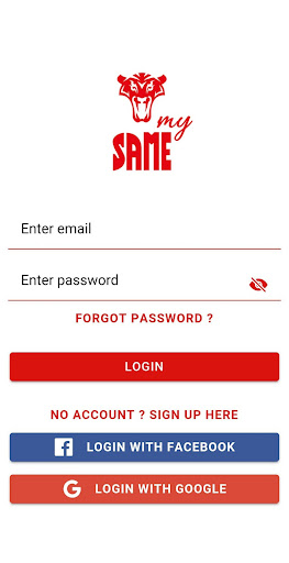 mySAME Screen 2