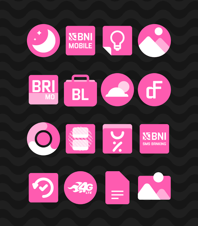 Pink - Icon Pack - 58 - (Android)