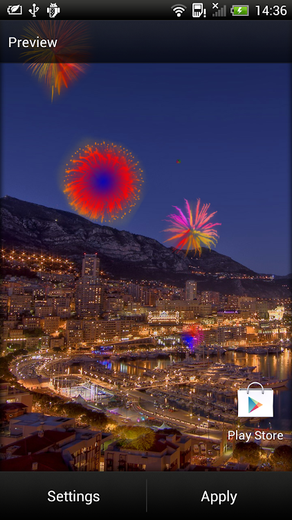 Fireworks Live Wallpaper - 7.1 - (Android)