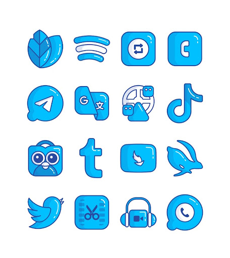 Screenshot of Blueberry - icon pack