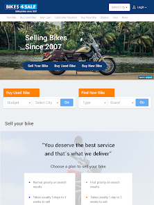 Bike sell website sale