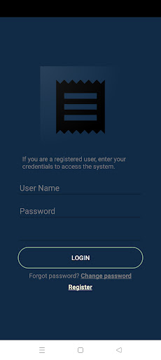 Android application SEMAS - POS (mPos) screenshort