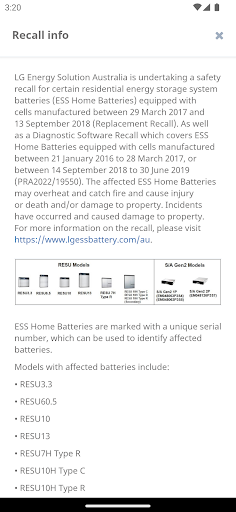 Is Your Battery Safe? Screen 2