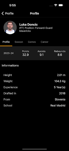 Bucket Live NBA Games and Stats