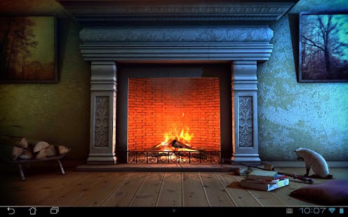Pamja e ekranit Fireplace 3D Pro lwp