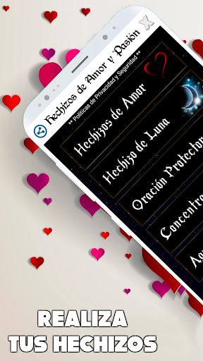 Android application Hechizos y amarres de amor screenshort
