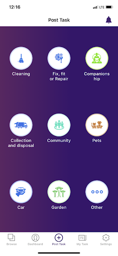 Android application TaskM8 screenshort