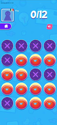 Memory Card Brain Game with Mu - Screenshot 1