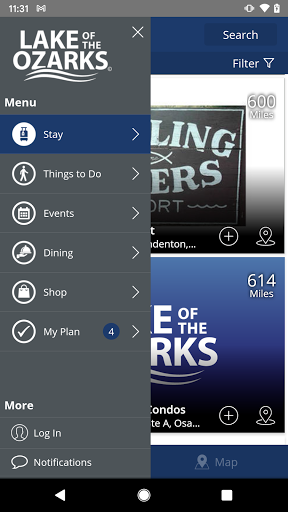 Android application Visit Lake of the Ozarks screenshort