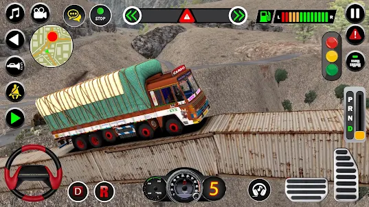 Indian cargo truck driver 3d