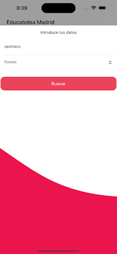 Android application EducaBolsa Madrid screenshort