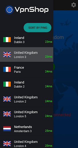 Android application Vpn Shop screenshort