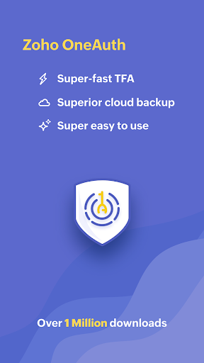 Android application Authenticator App - OneAuth screenshort