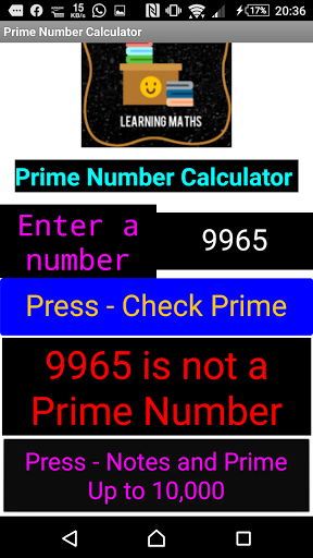 Prime Number Checker Maths Kal