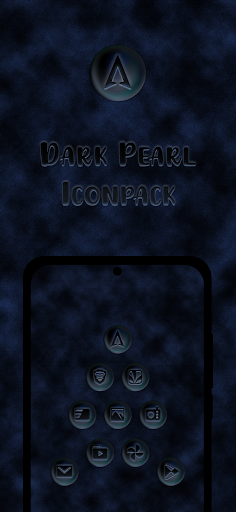 Screenshot of Dark Pearl Icon Pack