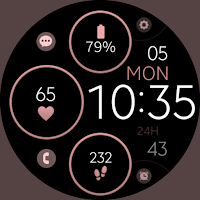 Minimal Rose Gold Watch Face