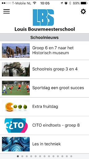 Android application Louis Bouwmeesterschool screenshort