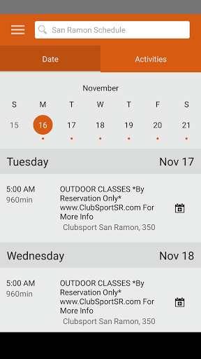 ClubSport of San Ramon Screen 2