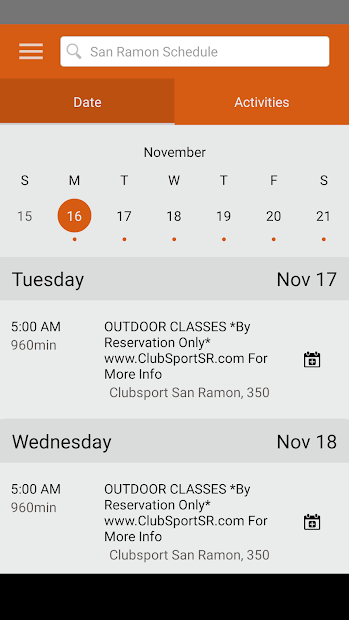 Screenshot 3 ClubSport of San Ramon android