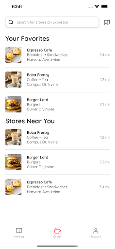 Expresso Order Takeout