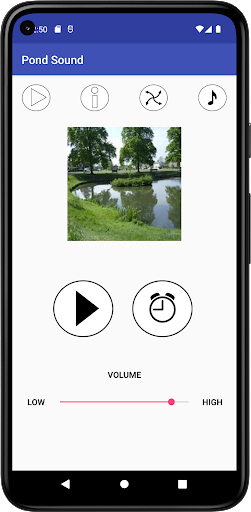 Android application Pond Sound screenshort