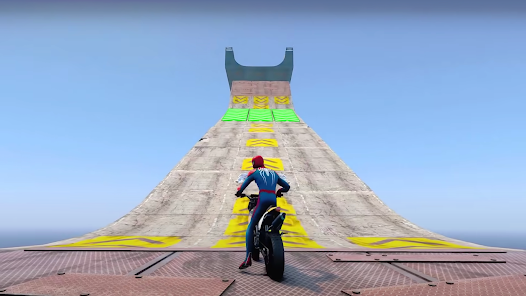 Screenshot 10 Superhero Tricky Bike Racing android