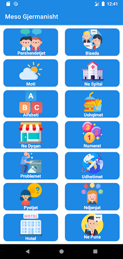 Android application Meso Gjermanisht screenshort