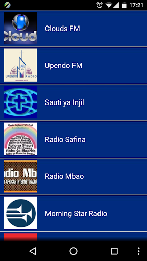 Android application Radio Tanzania screenshort